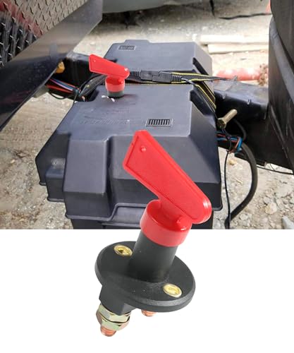 Vargtr KMTST001 Battery Disconnect Switch,12V/24V Battery Switch,Battery Isolator Cut Off Power Kill Master Battery Switch thumb #1