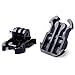 QKOO 3X Quick Release Buckle Clip Basic Mount +2X Vertical Surface J-Hook Buckle Mount Base +3X Thumb Screw for GoPro Hero 13 12 11 10 9 8 7 6 5 4 3 Session MAX 2018, AKASO, SJCAM, Action Cameras