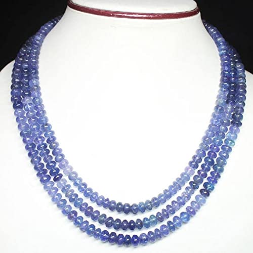Tanzanite naturelle en fil de perles rondelles, le secret d'un bijou chargé d'histoire