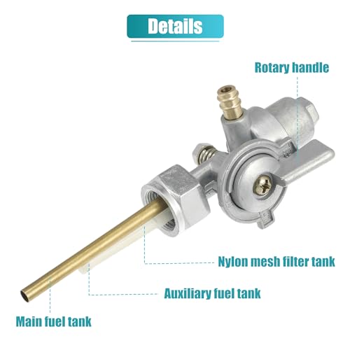 Image of uxcell Motorcycle Fuel Valve Petcock with Male Thread for Yamaha RX50 RD60 YZ80 DT80 GT80 DT100