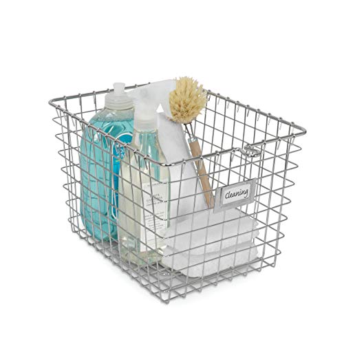 Spectrum Diversified Wire Storage Basket, Small, Chrome - Thumbnail 3