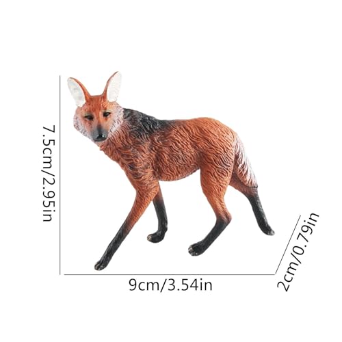 Genérico Spielzeug mit wildem Wolf | Realistisches Waldtier Wolf Figuren Spielzeug | Modell Wildkinder Fantasie Spiel,