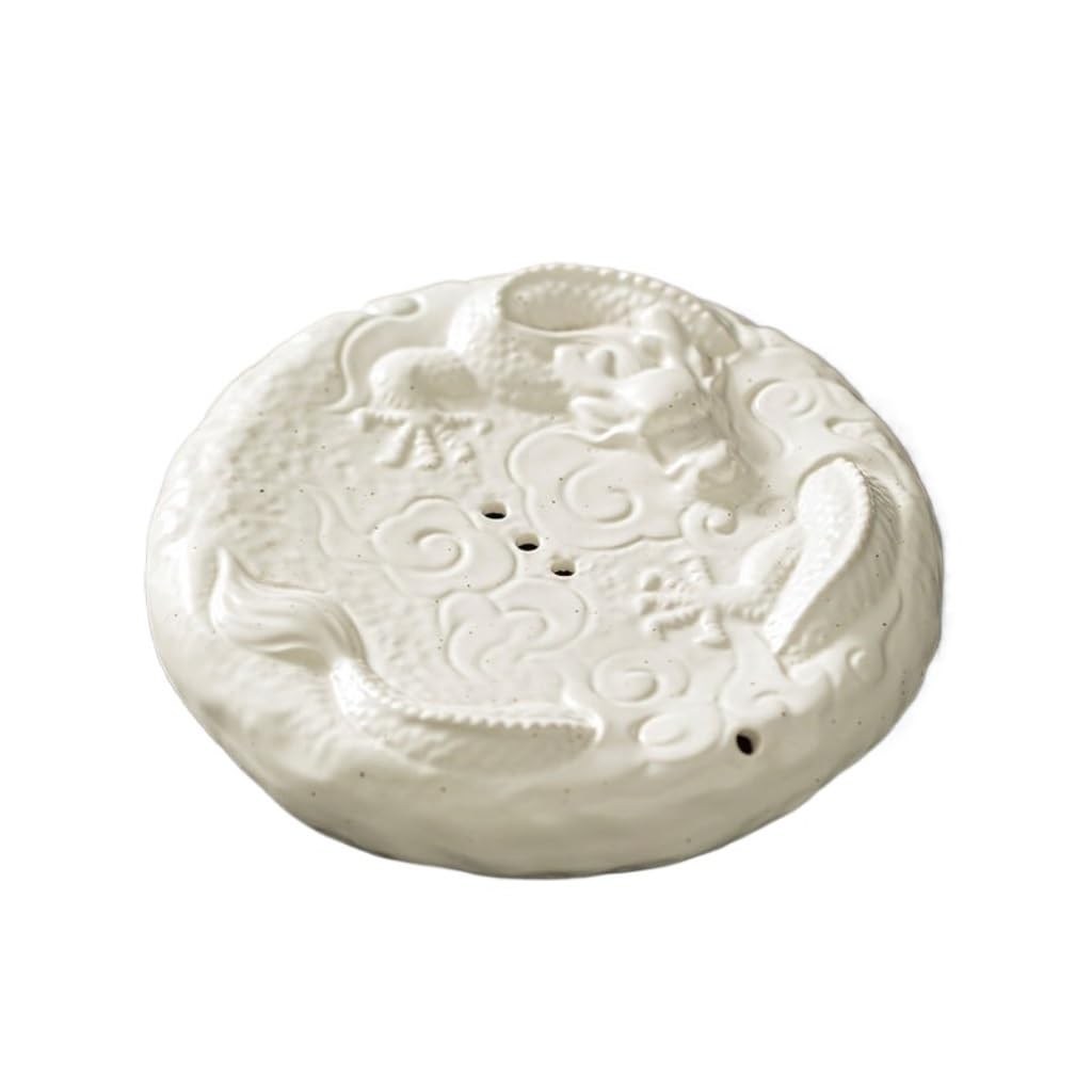 GTHTUHFD Kung Fu Tea Tray Ceramic Teapot Base Retro Dry Tea Tray Water Storage Tea Tray Desktop Decoration Tea Tray Tea Room Tray,C