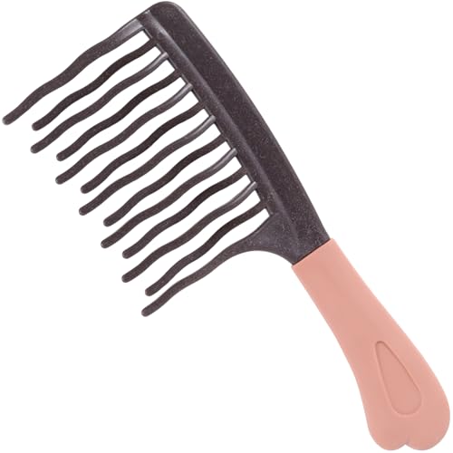 BEIQIYA Wide Tooth Comb for Curls, Double-layer Curly Hair Brush,