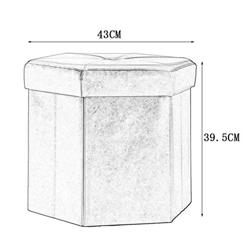Tabouret rembourré banc cube gris et pouf coffre de rangement