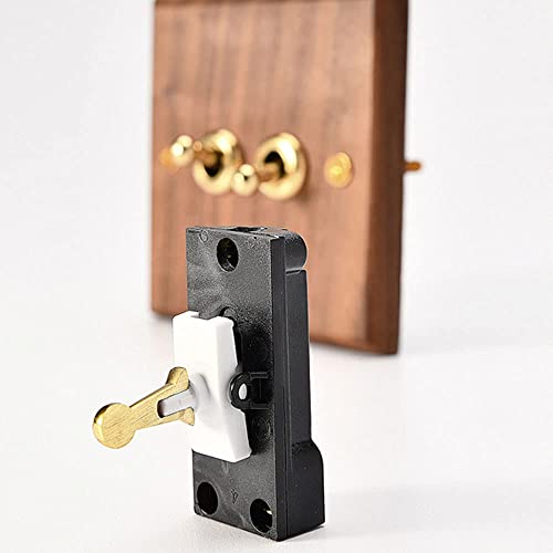 Interruptor de palanca de control de madera para paredes modernas 5