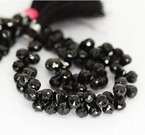 1 Strand Spinel Tear Drop Faceted 10'' Long Strand Gemstone Beads, Jewelry Supplies for Jewelry Making, Bulk Beads, for Meditation Jewellery for Reiki Healing Mystic Gemstone Size 9mm