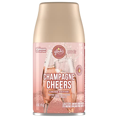 Glade Automatic Spray Refill, Air Freshener for Home and Bathroom, Champagne Cheers, 6.2 Oz