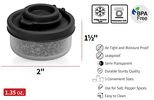 Image of Signoraware BPA Free Plastic Small Spice Shaker (40mlx2 | Black)