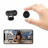 4K WiFi Spy Camera Wireless Hidden Camera with Motion Detection for Home Office Security Small Surveillance Camera Indoor Long-lasting Battery Spy Secret Cam Micro Nanny Video Cam with App Control