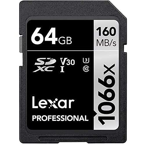 Lexar SDXC Card 64Go / GB Professional 1066x UHS-I V30 U3