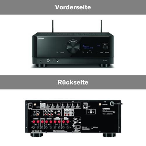 Yamaha AV-Receiver RX-V6A schwarz – Netzwerk-Receiver mit Dolby Atmos Height Virtualizer, Gaming...