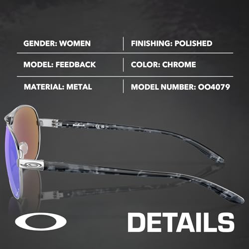 Oakley OO4079 FEEDBACK - Polarized/Non-Polarized - Pilot Sunglasses with Official Eyewear Kit Bundle2