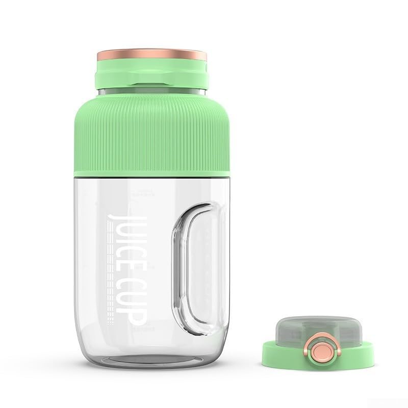 Tragbarer Mixer mit 1200 ml Fassungsvermögen und Sicherheitsfunktionen für mühelose Saftzubereitung (grünes Gras)