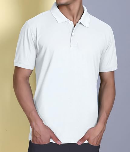 Image of FYLTR Men's Solid Polo | Regular Fit | Casual Polo Shirts for Men