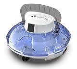 Funcionamiento automático intuitivo: El robot limpiafondos piscina se enciende y apaga automáticamente. Cuando la batería está baja, regresa al borde para facilitar su localización y mantenimiento, ideal incluso para principiantes