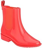 Melissa Womens Riding Low AD Boots, Neon Orange, Size 10