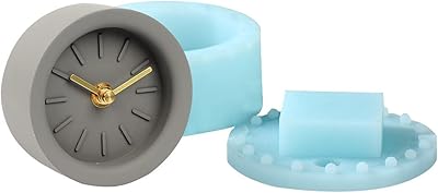 NICOLE Silicone Mold Concrete Alarm Clock Mould Handmade Cement Nordic Original Ornaments Mould