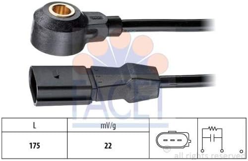FACET IGNITION KNOCK (DETONATION) SENSOR 9.3044 Compatible with AUDI #OEM 06A905377B