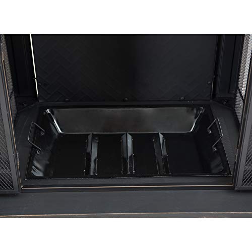 Sunjoy A304001001 Smith Collection Slate Wood Burning Fireplace, Copper - Thumbnail 3