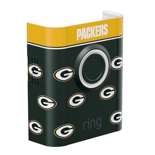 Image of All-New Limited Edition, Official NFL Faceplate for Ring Doorbells - Video Doorbell 3, Video Doorbell 3 Plus, Video Doorbell 4, Battery Doorbell Plus, and Battery Doorbell Pro | Green Bay Packers