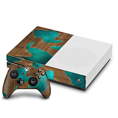 Peau autocollant couverture Xbox One S vinyle anti-rayure motif Alyn Spiller Bois