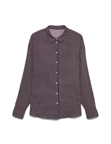 Vero Moda Shirt Vmalice Ls T-Shirt Wvn Ga Noos, Winetasting, Xl Women, Winetasting., Xl