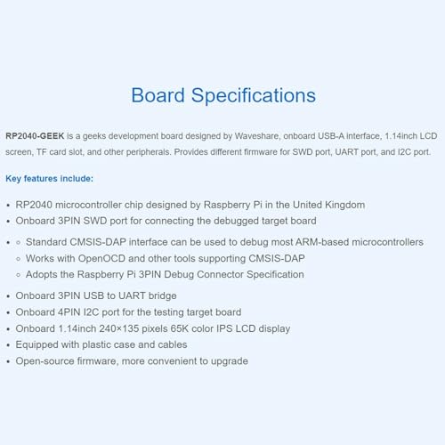 Carte RP2040 avec adaptateur LCD couleur pour programmer sans bug