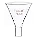 stonylab Glass Powder Funnel, Heavy Wall Borosilicate Glass Short Stem Funnel with 75 mm Top Diameter and 22 mm Stem Length
