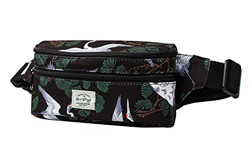 Image of 521s Small Fanny Pack Fashion Waist Bag Cute for Women, Japanes Crane