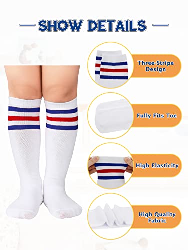 Century Star Kids Toddler Soccer Uniform Sports Socks Cotton Athletic Socks Knee High Tube Socks Boys Girls4