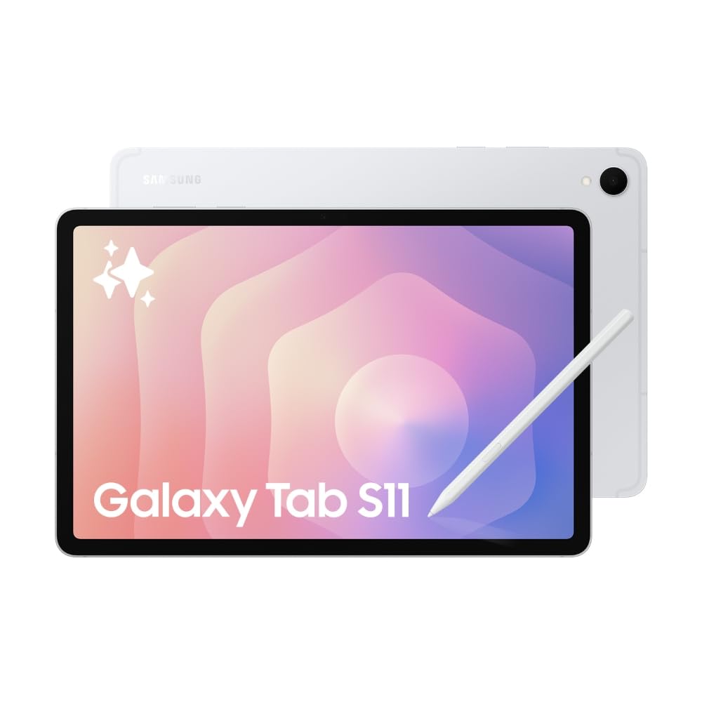 Samsung Galaxy Tab S11 with AI, S Pen in-Box, 27.8 cm (11 inch) Dynamic AMOLED 2X Display, 12 GB RAM, 128 GB Storage, Wi-Fi Tablet, Silver