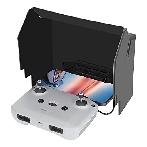 Skyreat Mini 3 / 2 Sun Hood Sun Shield Cover Accessories for 4.7-6.7 inch Phone Compatible with DJI Mini 3 / Mini 2 | Mavic Air 2S | Air 2 Drone Remote Controller