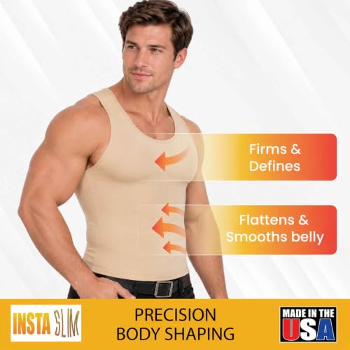 Image of Insta Slim - Made in USA 3 Pack Compression Muscle Tank Body Shapers for