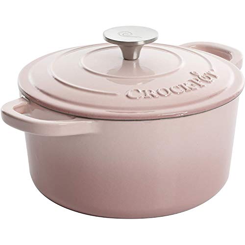 Image of Crock-Pot Artisan Round Enameled Cast Iron Dutch Oven, 5-Quart, Pistachio Green