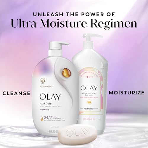Olay Body Wash for Women, Age Defy with Vitamin E, 24/7 Moisture Barrier Repair, Hydrating & Cleansing for Visibly Soft Skin, Vitamin B3 & Hyaluronic Blend, All Skin Types, 22 fl oz (Pack of 2) - image 9