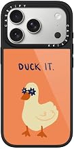 CASETiFY for iPhone 17 Pro Case - Glaze Compatible with MagSafe | Scratch Resistant | Peel-Proof Print | 4.9 ft. 1X Military Grade Drop Protection | Duck it - Tangy Tango | Black