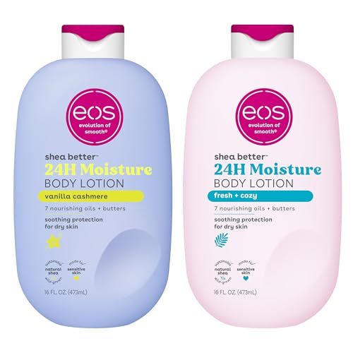 eos Shea Better Body Lotion Set- Vanilla Cashmere + Fresh & Cozy,...