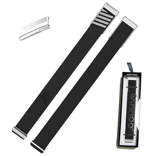 HydroKnit Sport Bicep Band Strap Compatible with WHOOP 5.0/MG One Peak and Life Trackers - Waterproof Adjustable & Stylish Strap with Stainless Steel U Shape Connector (Black)