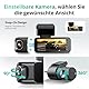 BOTSLAB 4K 3 Kanal Dashcam Auto Vorne Hinten Innen,3 Channel 4K+1080P+1080P, GPS 5.8GHz WiFi Dash Cam mit 128GB SD Karte, 3.18,Nachtsicht,WDR, Sprachbefehl,G-Sensor,Loop-Aufnahme,Parküberwachung