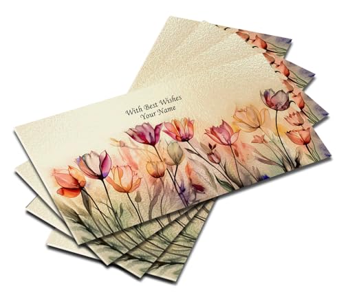 Image of Brown Cloud Customised Exclusive Shagun /Money /Gift Envelope /Cover /Lifafa for Gift /Festival with Personalized Text Message /Name /Photo (SERGLR BC 38) (Pack of 10)