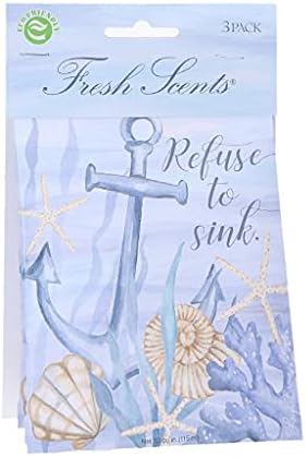Willowbrook | Fresh Scents Scented Sachet Packet | Refuse to Sink | Air Freshener Bags for Drawers, Closets, Cars | 3 Pack | Long Lasting Home Fragrance