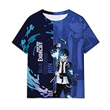 GO2COSY Anime Blue Exorcist T-Shirt Tops Tee Ao no Exorcist Short Sleeve Cosplay Shirt