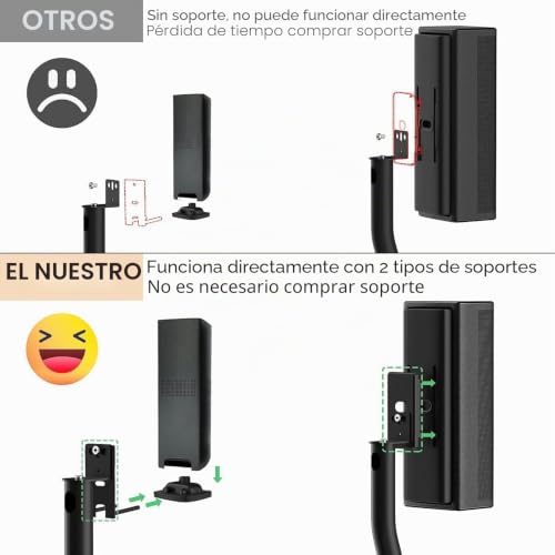 Soporte de altura ajustable para altavoces Bose Surround con base deslizante 2