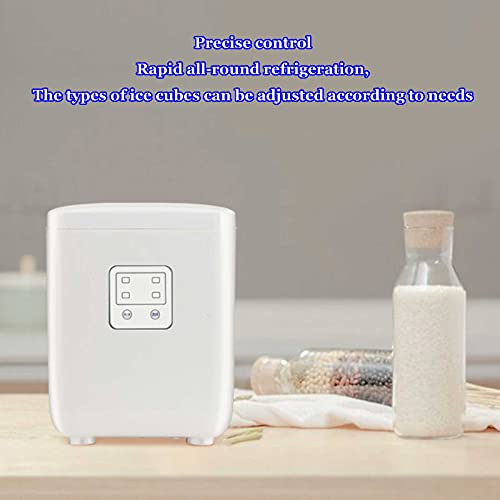 Máquina fabricadora de hielo de sobremesa, compacta y automática, para hogar o cocina, produce cubos redondos de hielo, material ecológico, silenciosa y estable miniatura 3