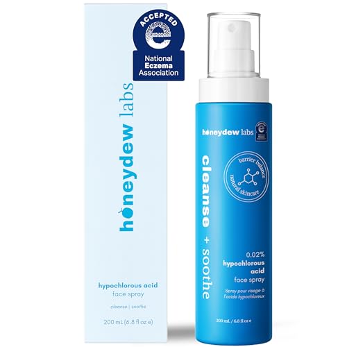 Hypochlorous Acid Spray – Dermatologist Tested HOCl Facial Cleanser for Sensitive, Acne-Prone...