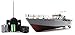 Velocity Toys Warship HT-Destroyer Remote Control RC Boat 1:52 Authentic Navy Battle Ship Ready to Run, Dual Propeller Motor Design