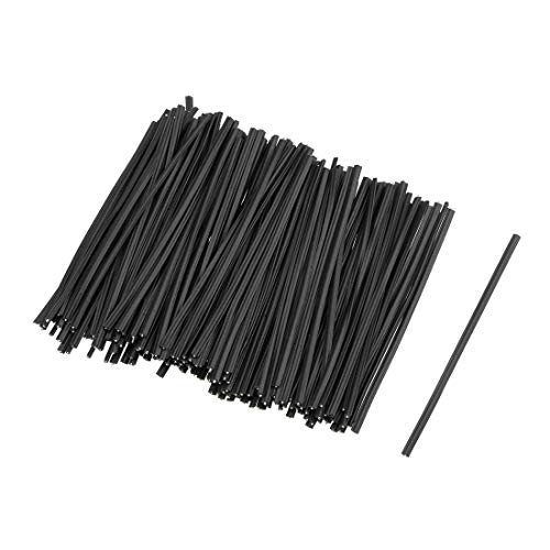 uxcell 3 Inches Plastic Twist Ties Reusable Cable Cord Wire Ties Black 500pcs miniatura 1