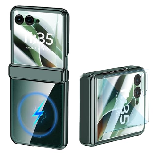 Coque Motorola Razr 60 Ultra magnétique antichoc avec film écran vert