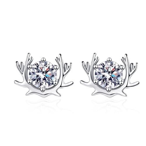 Boucles d'oreilles Moissanite 0,5 ct×2 en argent 925 StarGems EX015
